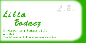 lilla bodacz business card